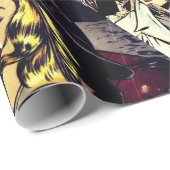 セピアロマンス漫画ブックカバージャムブルコラージュ ラッピングペーパー (ロールコーナー)