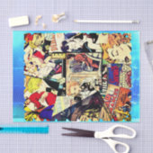 セピアロマンス漫画ブックカバージャムブルコラージュ 薄葉紙 (クラフト)