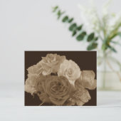セピアローズブーケ ポストカード (スタンド正面)