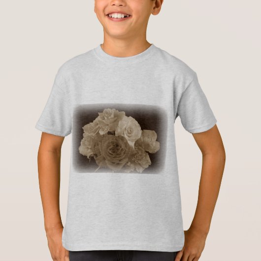 セピアローズブーケ Tシャツ (正面)