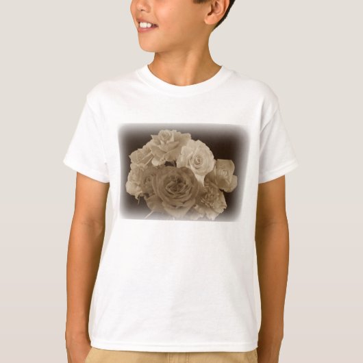 セピアローズブーケ Tシャツ (正面)
