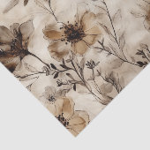 セピアワイルドフラワーズデクページティッシュペーパー 薄葉紙 (詳細)