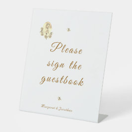 セピアヴァージンメアリーウェディングレセプション 台座サイン