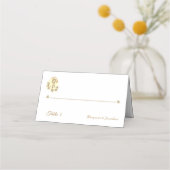 セピアヴァージンメアリ結婚ーズ折り畳み座席表 プレイスカード (正面)