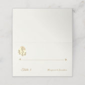 セピアヴァージンメアリ結婚ーズ折り畳み座席表 プレイスカード (外部開封)