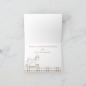 セピアヴィンテージPRAMタータンチェックサンキューカード サンキューカード (内部)