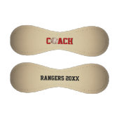 セピア上ボール付き野球コーチ 野球ボール (パネル)