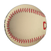 セピア上ボール付き野球コーチ 野球ボール (正面左)