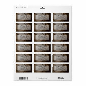 セピア住所 シール (フルシート)