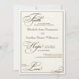 セピア信仰ホープラブスクリプト結婚式招待状 招待状