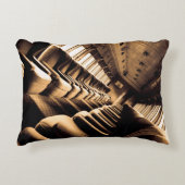 セピア列車の座席 アクセントクッション (正面)