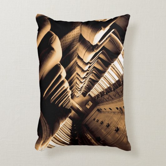 セピア列車の座席 アクセントクッション (正面(垂直))