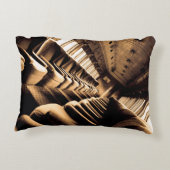 セピア列車の座席 アクセントクッション (裏面)