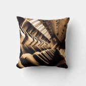 セピア列車の座席 クッション (正面)