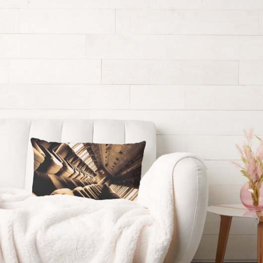 セピア列車の座席 ランバークッション (ソファ)