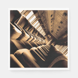 セピア列車の車両 スタンダードランチョンナプキン