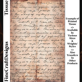 セピア古い紙エレガントの書DC8bデコページ 薄葉紙