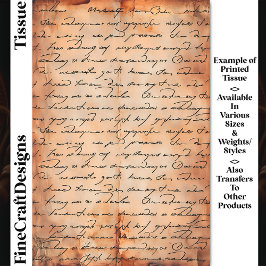 セピア古い紙エレガントのDC書8cデコページ 薄葉紙