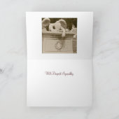 セピア同情カードの涙の天使 カード (内部)