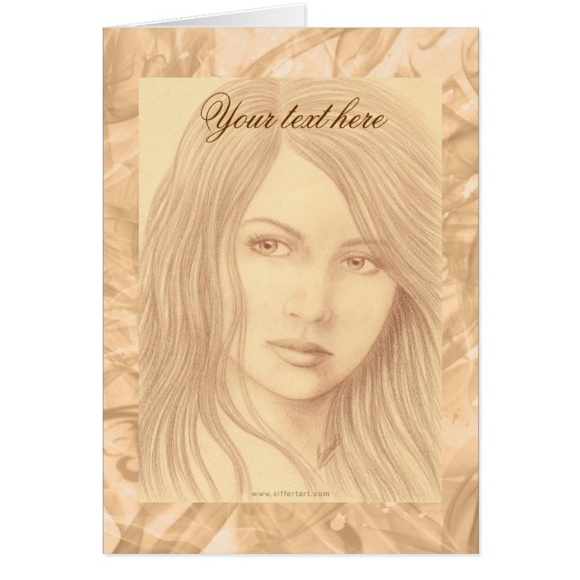 セピア女性II (正面)