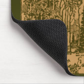 セピア山脈と森 マウスパッド (コーナー)