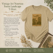 セピア山脈と森 Tシャツ