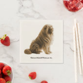 セピア座ってチベットマスチフレスキューナプキン スタンダードカクテルナプキン (インサイチュ)