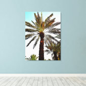 セピア日付ツリー キャンバスプリント (インサイチュ (ウッドフロア))