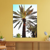 セピア日付ツリー キャンバスプリント (インサイチュ (リビング))