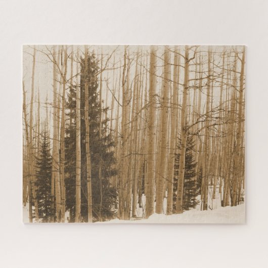 セピア森林迷路 – 16x20 - 520個 ジグソーパズル (横)