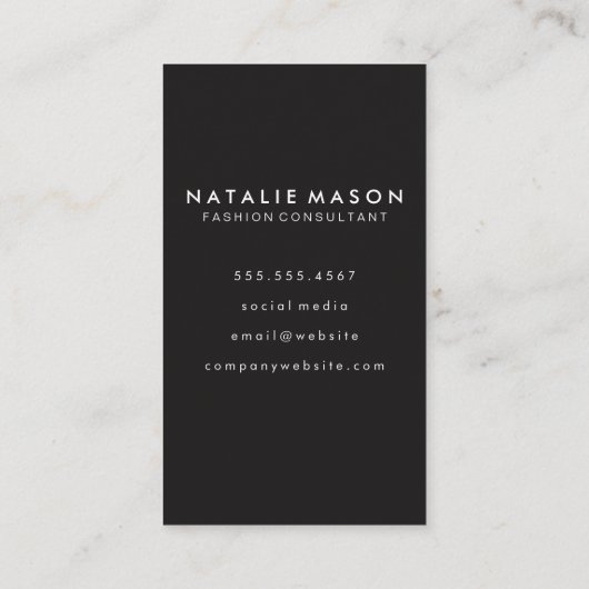 セピア水彩モノグラム 名刺 (裏面)