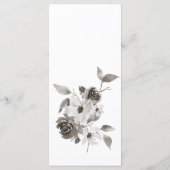 セピア水色または結婚イベントメニュー メニュー (裏面)