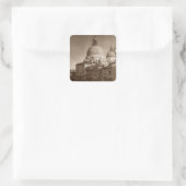 セピア紙エフェクトヴェネツィアグランドカナル スクエアシール (バッグ)