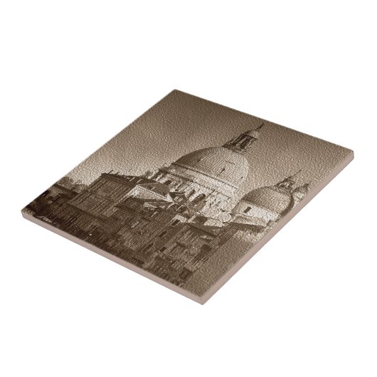 セピア紙エフェクトヴェネツィアグランドカナル タイル (側面)