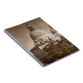 セピア紙エフェクトヴェネツィアグランドカナル ノートブック (右側)