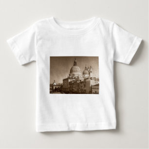 セピア紙エフェクトヴェネツィアグランドカナル ベビーTシャツ