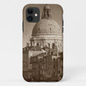 セピア紙エフェクトヴェネツィアグランドカナル Case-Mate iPhoneケース (裏面)