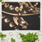 セピア結晶シャンデリア キッチンタオル (折り畳み)