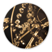 セピア結晶 セラミックノブ (正面)