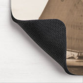 セピア色のスクーナー船 マウスパッド (コーナー)