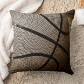 セピア色のバスケットボール クッション (ブランケット)