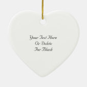 セピア色のバラのつぼみの花のオーナメント セラミックオーナメント (裏面)