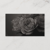 セピア色のバラのプロフィールカード 名刺 (裏面)