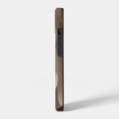 セピア色のバラの美しさ iPhoneケース (左側面)