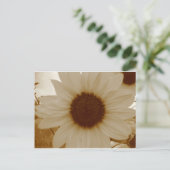 セピア色のヒマワリ ポストカード (スタンド正面)