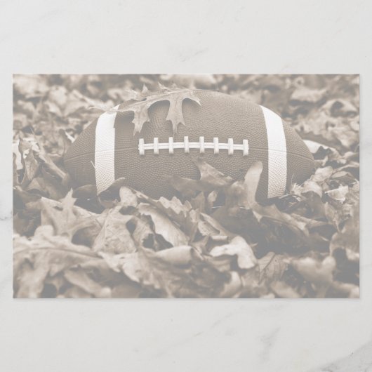 セピア色のフットボール 便箋 (正面)