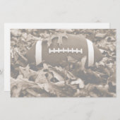 セピア色のフットボール 便箋 (正面/裏面)