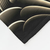 「セピア色のマーメイドエレガンス – ヴィンテージファンタジー」 フリースブランケット (角)