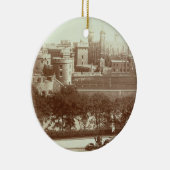 (セピア色の写真)ロンドン塔 セラミックオーナメント (右)
