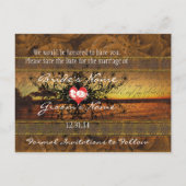 セピア色の古き薔薇 穏やかな波の下で 案内ポストカード (裏面)